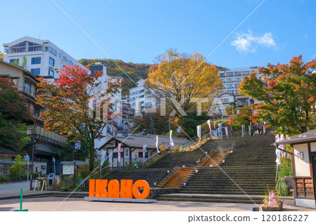 Ikaho in autumn, Ikaho Onsen Stone Steps Street, Shibukawa City, Gunma Prefecture Ikaho in autumn, Ikaho Onsen Stone Steps Street, Shibukawa City, Gunma Prefecture 120186227