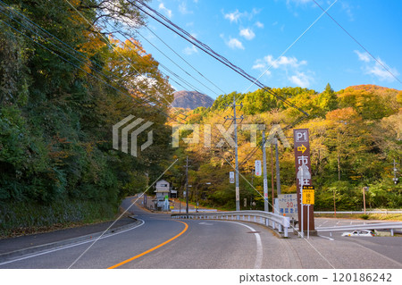 Ikaho Onsen, Shibukawa City, Gunma Prefecture, municipal parking lot 120186242