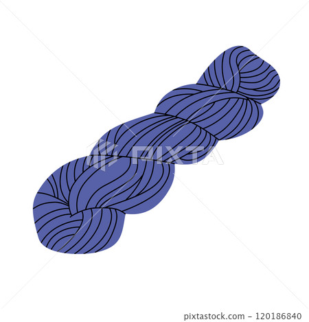 A ball of knitting thread. Hobbies and handmade 120186840