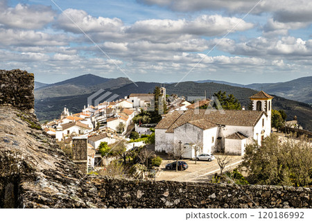 The Fort and Castelo of Marvao on the Hill of Castelo de Marvao in Alentejo, Portugal The Fort and Castelo of Marvao on the Hill of Castelo de Marvao in Alentejo, Portugal 120186992
