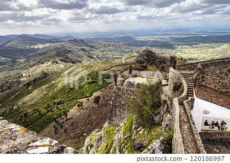 The Fort and Castelo of Marvao on the Hill of Castelo de Marvao in Alentejo, Portugal 120186997