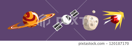 Outer Space and Universe Object and Item Vector Set 120187170