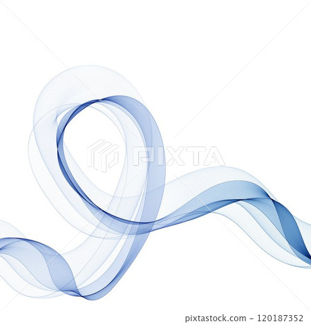 Wave pattern. Presentation template Blue wave 120187352