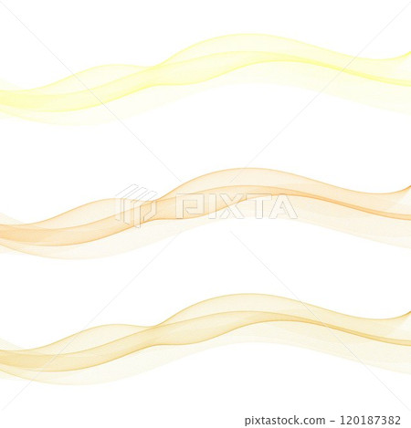 Set of colored waves. Abstract vector graphics. 120187382