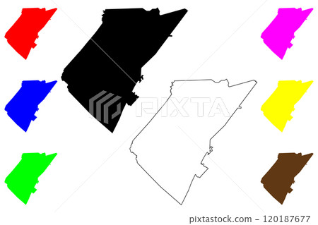 Bledsoe County, State of Tennessee (U.S. county, United States of America, USA, U.S., US) map vector illustration, scribble sketch Bledsoe map 120187677