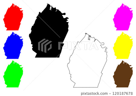 Bradley County, State of Tennessee (U.S. county, United States of America, USA, U.S., US) map vector illustration, scribble sketch Bradley map 120187678