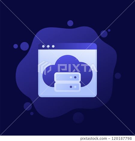 cloud storage service icon, vector design cloud storage service icon, vector design 120187798