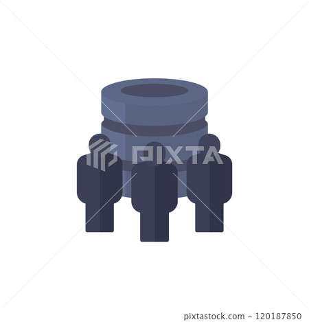 User base icon in flat design 120187850