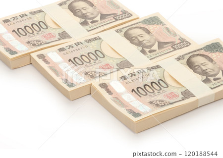 一捆 10,000 日元紙幣，新紙幣，澀澤英一 120188544