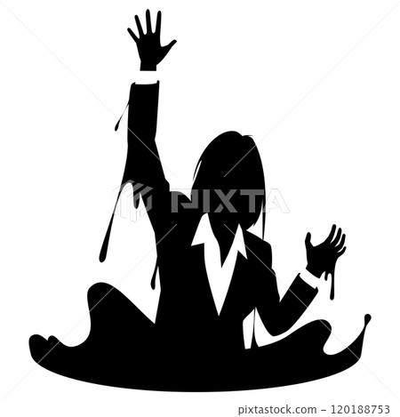 A female businessman addicted to a swamp 120188753