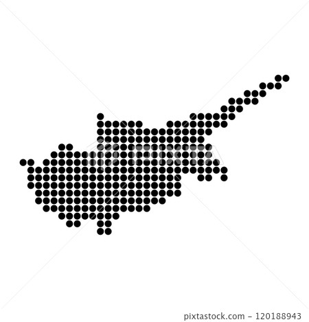 Cyprus Map Illustration Icon 120188943
