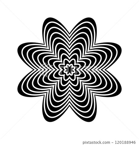 Monochrome Element Abstract Design Monochrome Element Abstract Design 120188946