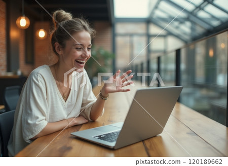 woman, laptop, young woman 120189662