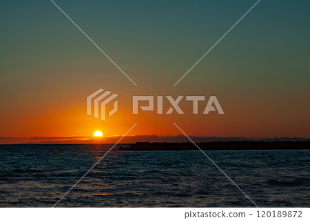 陸奧灣的日落 120189872