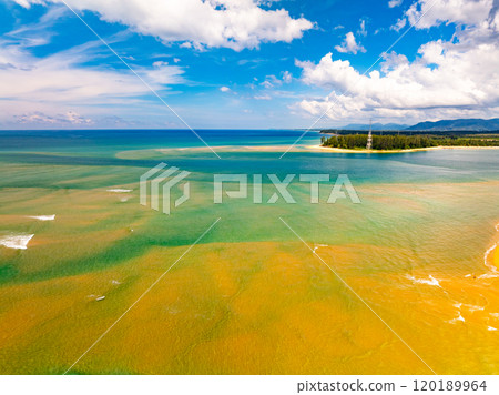 Beautiful sea surface in summer season seascape background ,Nature sea beach background,High angle view waves seascape nature view Beautiful sea surface in summer season seascape background ,Nature sea beach background,High angle view waves seascape nature view 120189964