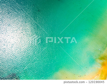 Beautiful sea surface in summer season seascape background ,Nature sea beach background,High angle view waves seascape nature view 120190045