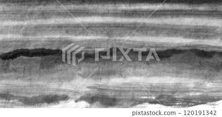 Monochrome background material of mountains at dusk 120191342