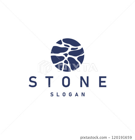 Stone Logo, Premium Elegant Design, Stone Balance Vector, Stepping Rock Walking Icon Illustration Design 120191659