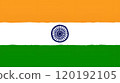 Hand-drawn Indian flag. 120192105