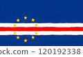 Hand-drawn flag of Cape Verde. 120192338