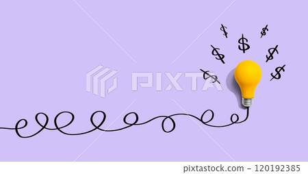 Great idea to make money concept 120192385