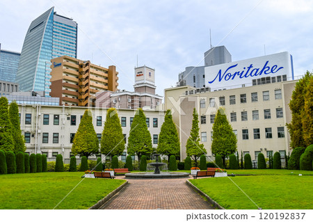 Scenery of the fountain square at Noritake Forest 120192837