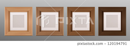 Wooden photo frames set Wooden photo frames set 120194791