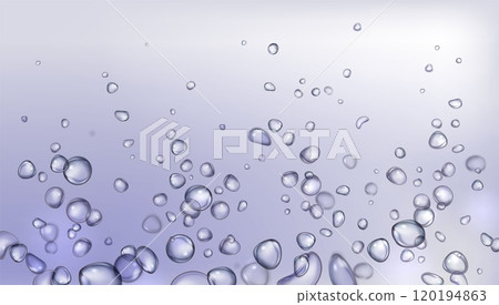 Realistic 3d background with fizzy bubble Realistic 3d background with fizzy bubble 120194863