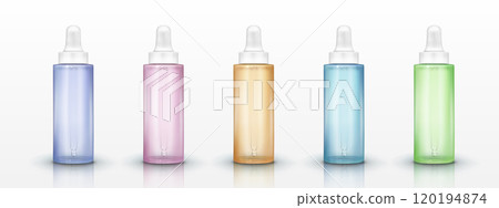 Dropper bottles set with color liquid Dropper bottles set with color liquid 120194874