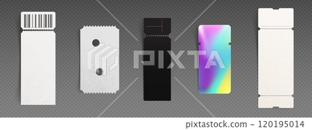 3d cinema ticket. Paper travel coupon template 120195014