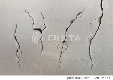Wall crack texture. Broken ground effect vector Wall crack texture. Broken ground effect vector 120195331
