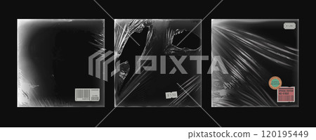 Vinyl cd album cover overlay for music record 120195449