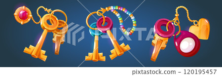 Key bunch with cute pendant 120195457