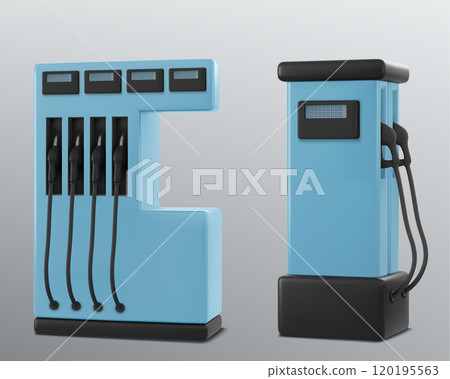 Gas or gasoline filling station 3d Gas or gasoline filling station 3d 120195563
