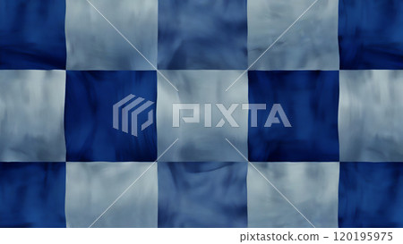 Blue and white soft cloth checkered background material AI image 120195975