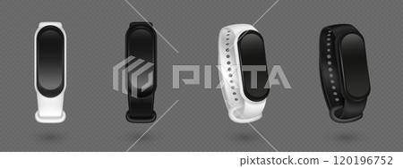 3d fitness smart watch with band isolated vector 120196752