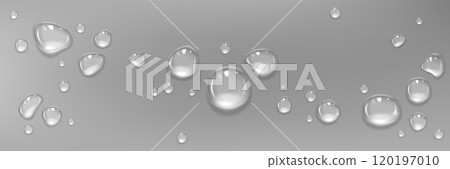 Water drops on wet surface 120197010