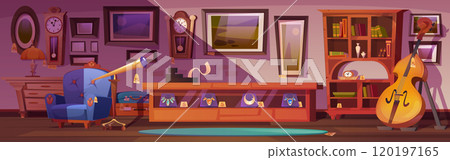 Antique store or pawn shop interior 120197165