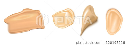 Foundation cream swatches set 120197216