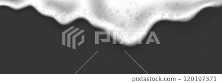 White foam flow on transparent background White foam flow on transparent background 120197371