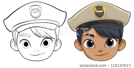 Police Officer Character Illustration Police Officer Character Illustration 120197615