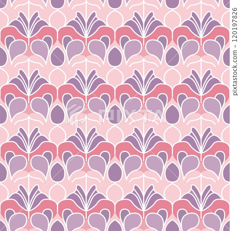 vector seamless pattern with wavy elements 120197826