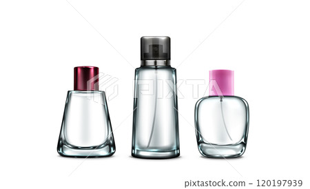 Glass bottle mockup for fragrance and perfume 120197939