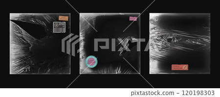 Vinyl cd album cover overlay for music record 120198303