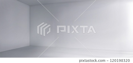 Empty grey house or office room interior 120198320