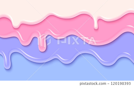 Pastel colored candy or ice cream drip. 120198393