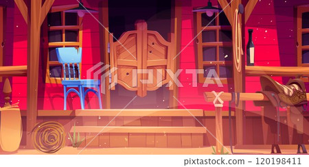 Wild west saloon entrance Wild west saloon entrance 120198411