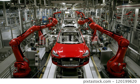 Robot arm and car body manufacturing 120199620