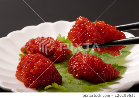 Coho salmon roe (ginko) Coho salmon roe (ginko) 120199635