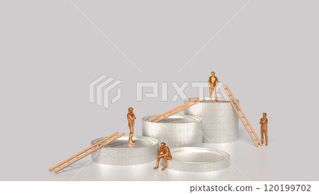 The coins and stair for Business concept 3d rendering. The coins and stair for Business concept 3d rendering. 120199702